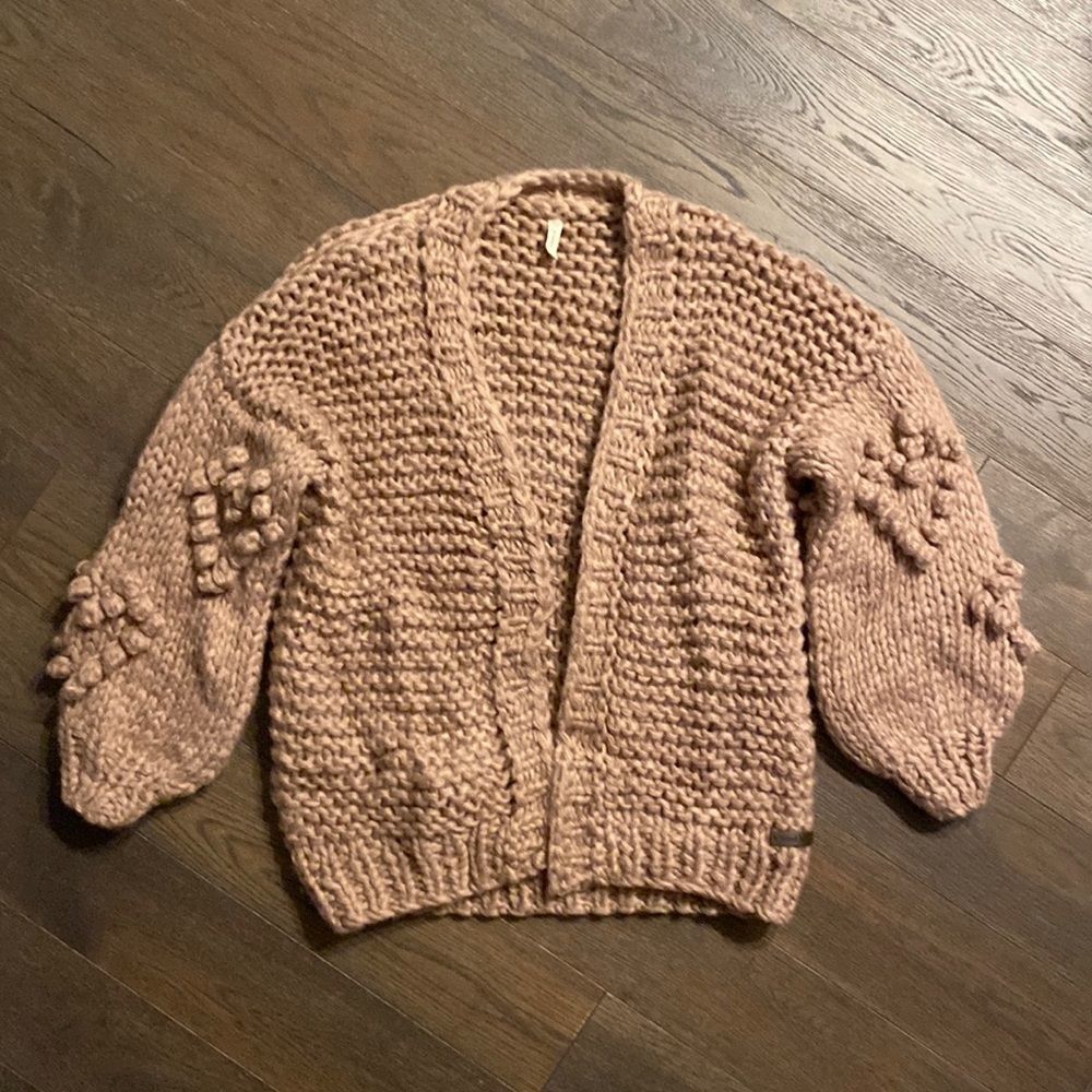Wishlist Pink Knit Cardigan